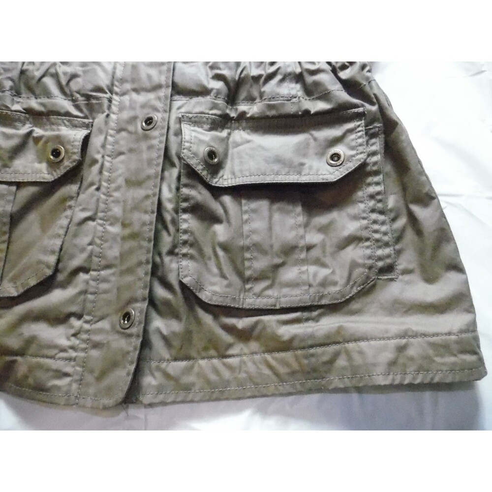 L.L.Bean Women's British Millerain Waxed Cotton Thinsulate Field Jacket Olive M - Picture 6 of 13